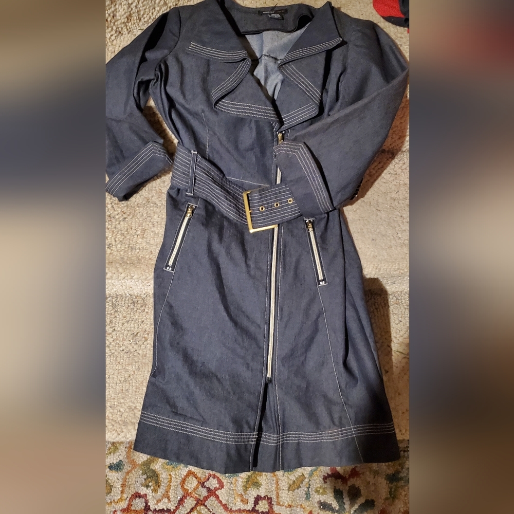 Robert louis lightweight fitted denim dress size M